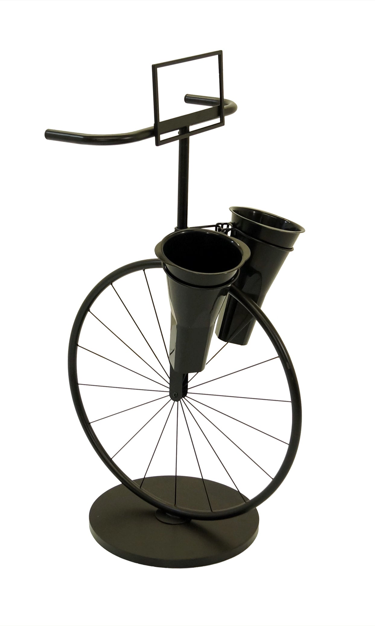 Bicycle Stand with 2 Floral Vases