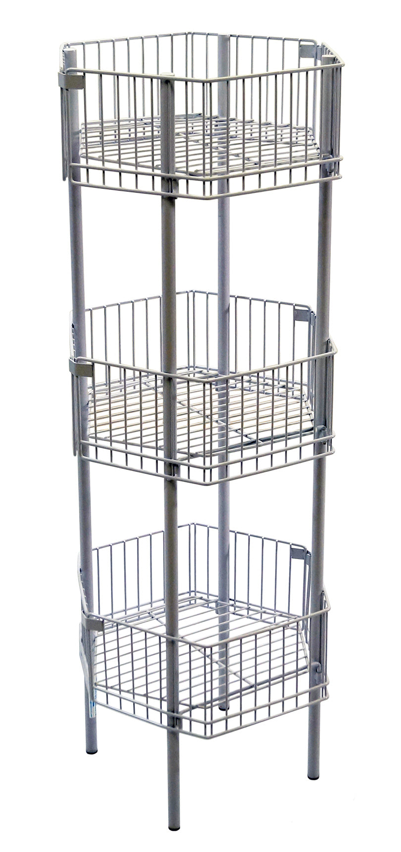 3-tier Hexagonal Wire Dump Bin