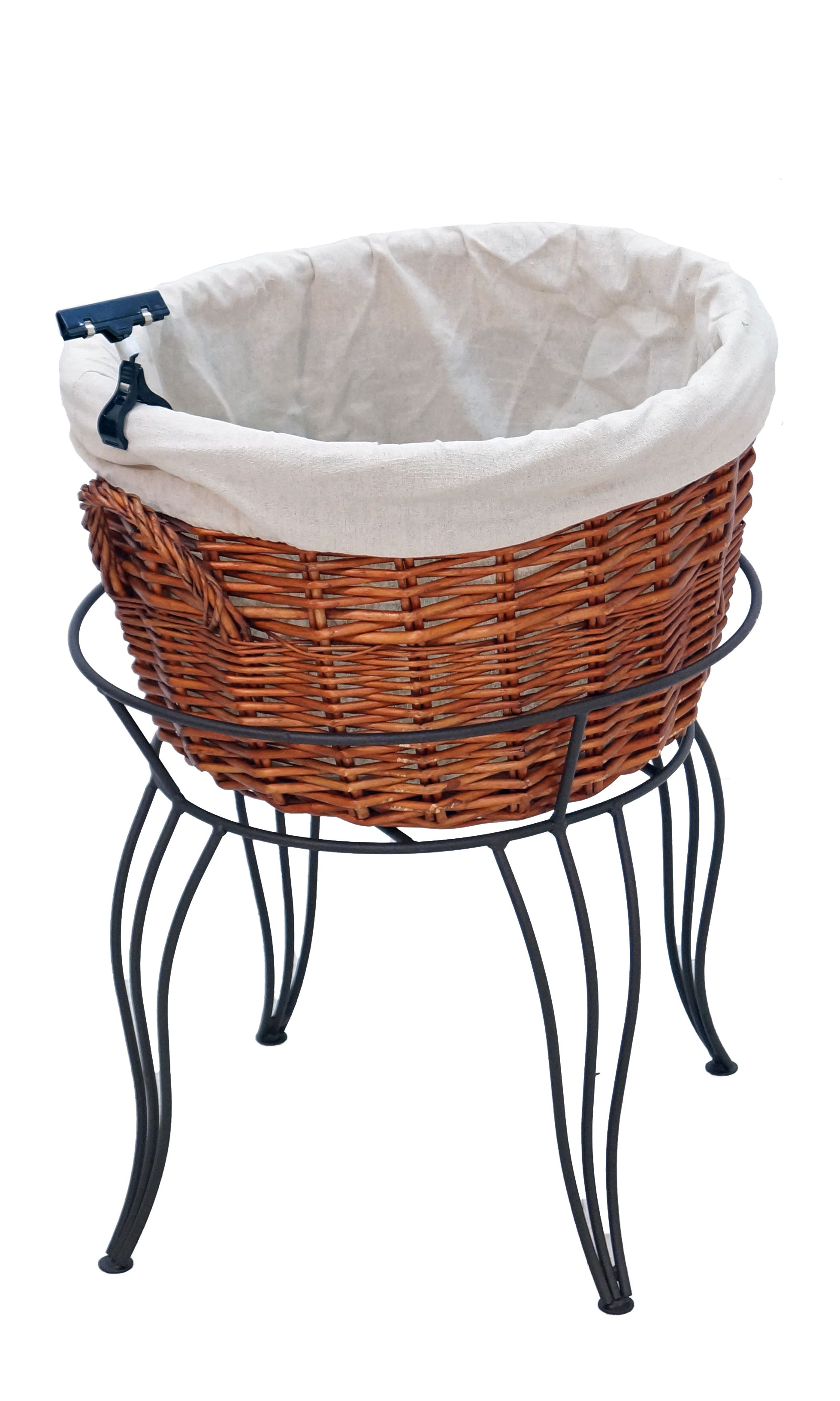 Large Round Willow Basket Floor Display (Cloth)