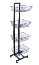 4- Basket Adjustable Display (Matte Black)