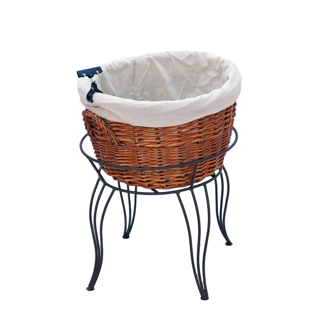 Large Round Willow Basket Floor Display (Cloth)